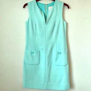 Authentic Kate Spade Light Blue Pocket Shift Dress